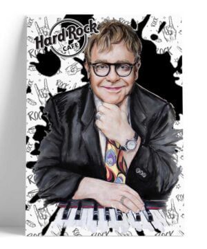 Cuadro Hard Rock Café ELTON JOHN