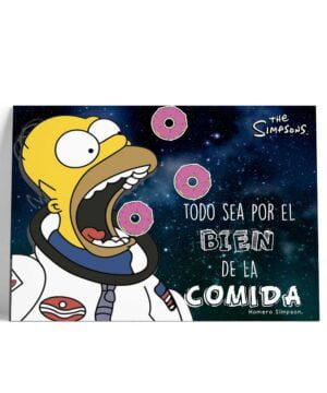Cuadro Homero Espacial por el bien de la comida