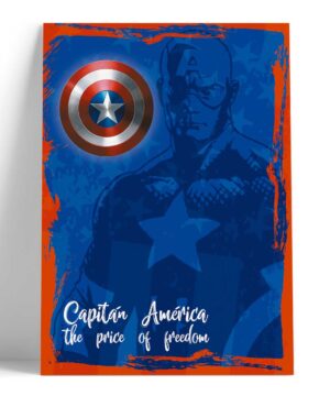 Cuadro Silueta CAPITÁN AMÉRICA