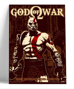 Cuadro God Of War Kratos Greek Mitology Action