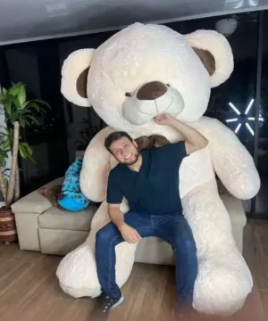 Oso Claro Cariñoso Mega Gigante Moño Cafe