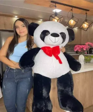 Oso Panda grande Corbatin Rojo De Pie