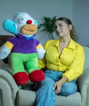 Peluche de Krusty el Payaso Los Simpson Tamaño Mediano