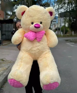 Osita De Peluche Lila Con Corbatin Tamaño Gigante
