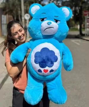 Peluche Osito Cariñoso Gruñon Azul Grande