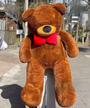 Peluche Oso Café Cariñoso Corbatin Rojo Gigante