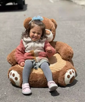 Peluche Oso Café Tierno Base Largo 60 Cms Alto 60 Cms Alto